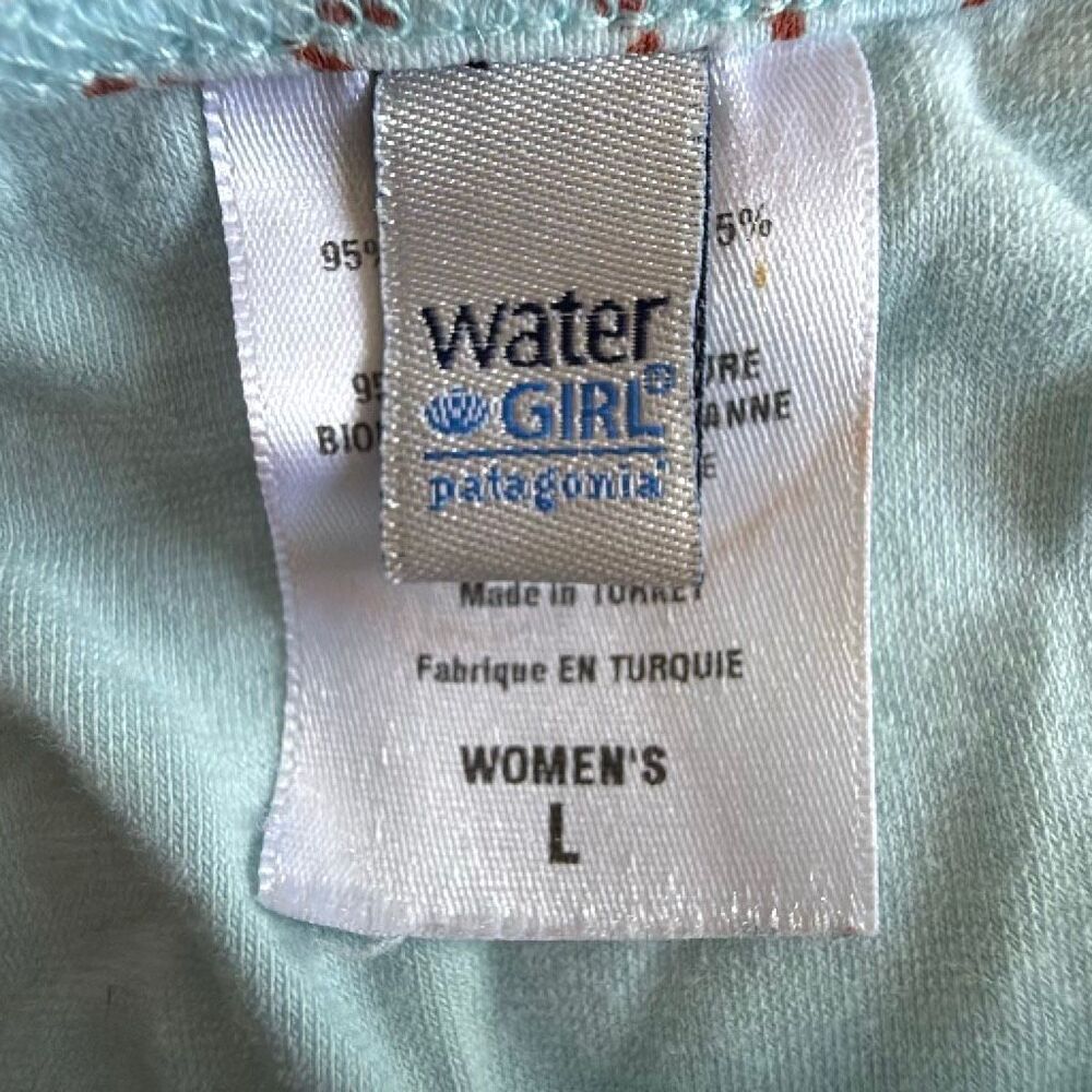 Patagonia GUC Y2K Vintage Halter Dress Gorpcore Paisley Baby Blue Organic Cotton - Picture 4 of 5